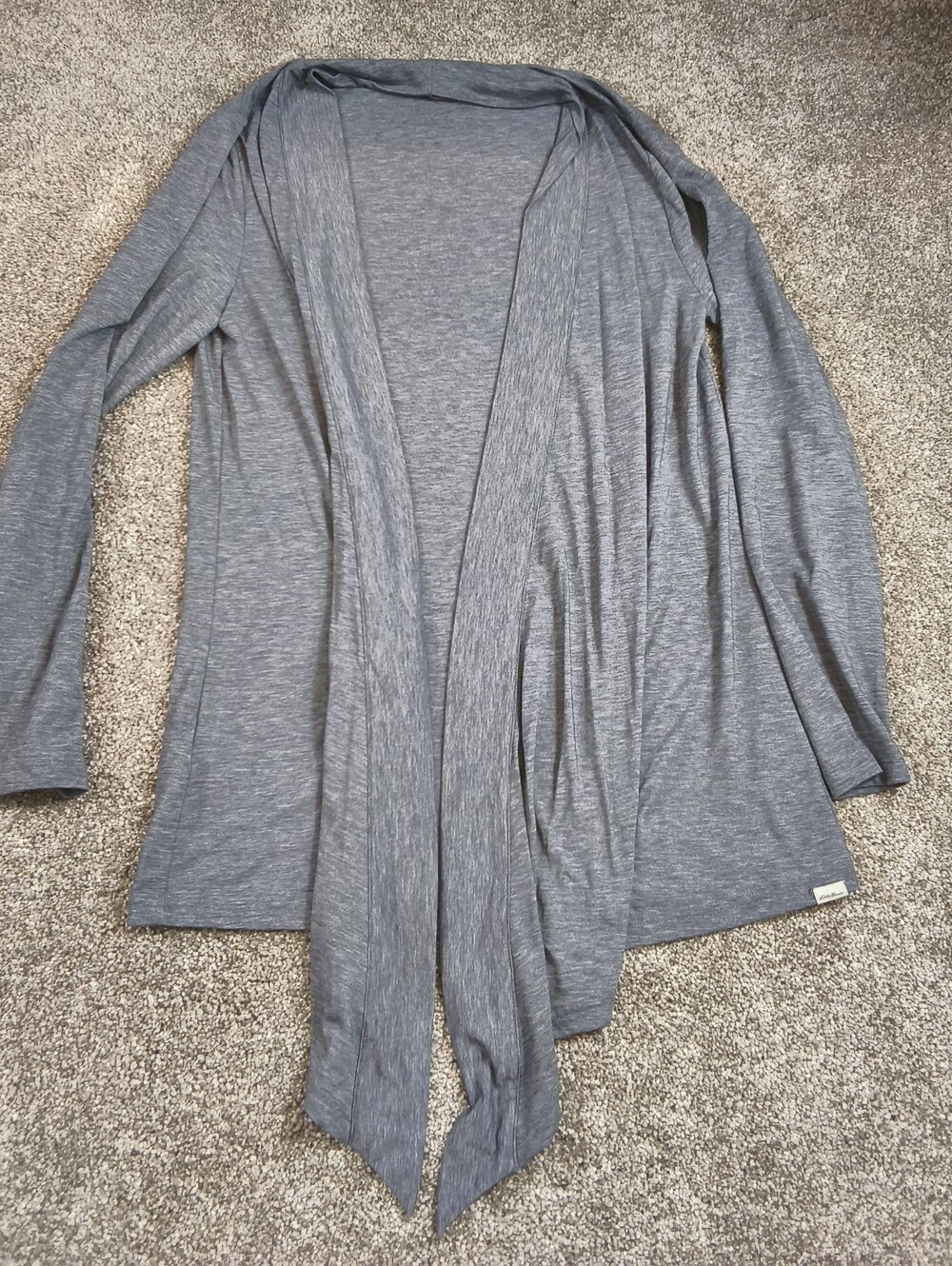 Eddie Bauer Travex Womens Cardigan Open Drape Front Layering Classic  Size Med